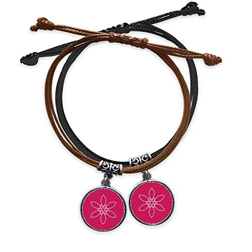Bracelet Cuir Double DIYthinker pétale Plante parfait au quotidien pour Amoureux