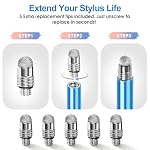 Long Stylus 5-Pack Capacitive Pen for Touchscreen, Universal Stylus Pens - Image 6
