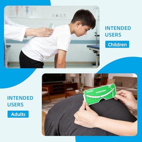 Image of Scoliosis Meter for Scoliosis Evaluation - Scoliosis Measurement Meter Level Ruler, Spine Rotation Detector, Scoliosis Angle Measurement, Pediatric & Adult Scoliosis Screening, Spinal Meter Machine