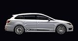 seat leon cupra 2019 4 Teiliges Seitenstreifen-Set Kompatibel für Seat: Leon Cupra ST 5F, 280, 290, 300, Performance