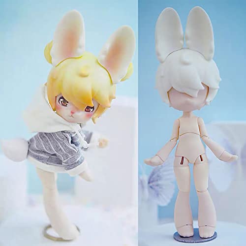 UFDoll Figurine animale articulée peau blanche pour customisation de poupée - 4