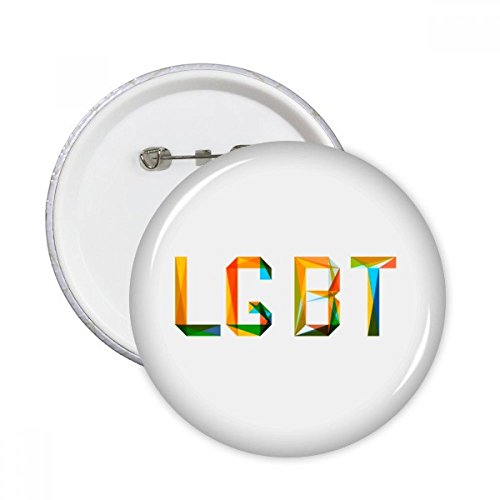 Badge LGBT rond arc-en-ciel lot de 5 pièces XL pour vêtement