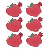 6 Pinzas Para El Pelo Con Forma De Manzana Horquillas Kawaii Con Forma De Fruta Pequeños Y Divertidos Accesorios Para El Pelo Con Forma De Manzana Para Niñas Mujeres