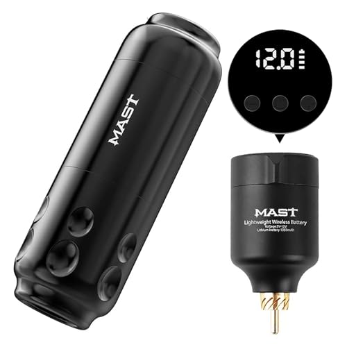 kit tatuar Mast Sensor maquina de tatuar Tattoo Pen Rotary máquina tatuaje Brushless Motor Gun with Mast Wireless Tattoo Power Supply RCA Jack for Tatttoo Artists