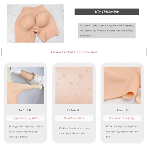 Bragas de silicona para las nalgas con efecto push up invisible 4