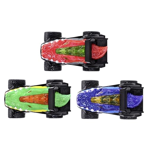 Dickie Toys - Metal Monster Gator Auto (15 cm) - Krokodil-Monstertruck ab 3 Jahre, Spielzeugauto für Kinder mit Rückzug, Federung & Gummireifen (3-Fach Sortiert, zufällige Auswahl)