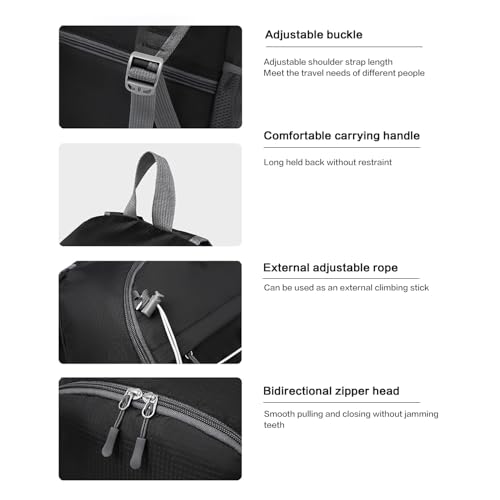 Mochila para senderismo plegable ligera miniatura 5