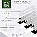 STICKGOO Subway Tiles Peel and Stick Backsplash, Stick on Tiles Kitchen Backsplash in Black (Sample, Thicker Design), 12