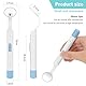 Flintronic Mundspiegel mit LED-Licht, Antibeschlag Dentalspiegel mit 2 Beleuchtungsmodi, Oral Dental Mirror, Mund Zahn Inspektion Spiegel, Aufladbar USB LED Zahnpflegespiegel, für Zahnpflege Ärzte