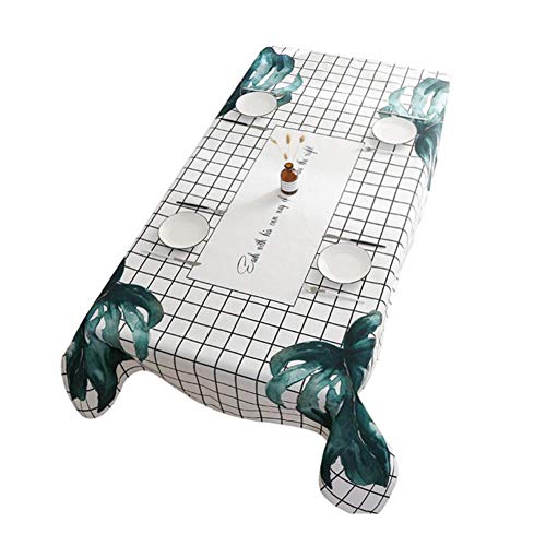 Nappe de table carrée et rectangulaire anti-plis en tissu coton polyester