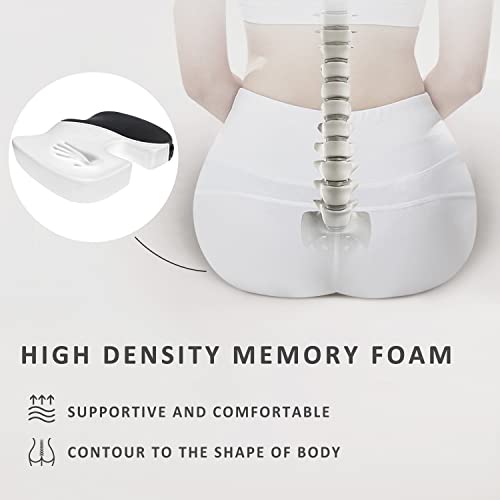Dreamer Car Seat Cushions For Office Chairs/Sciatica Pain Relief Pillow - Memory Foam Office Chair Cushions/Desk Chair Cushion/Computer Chair Cushion For Tailbone Pain Relief #TOP1