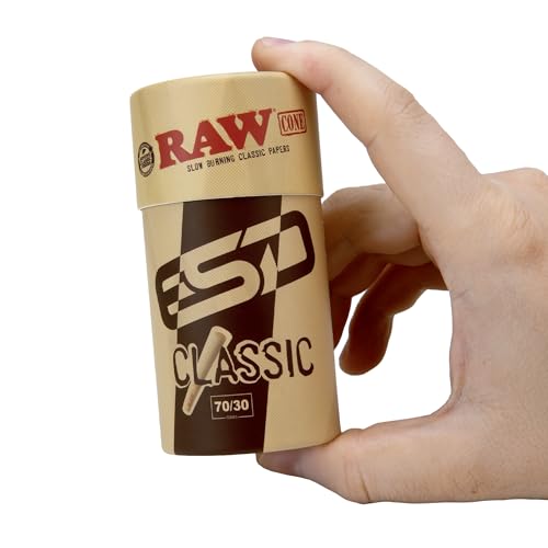 Image of RAW Mini Dogwalker Pre-Rolled Cones 70 /30 Single Size - 20 Pack - Slow Burning - Rolling Papers - Shorter Than 1 1 /4 - Special Edition