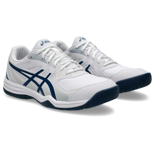ASICS ASICS Men's Court Slide 3Sneaker, White Mako Blue, 4 UK
