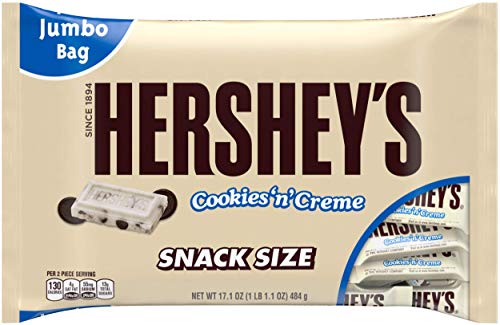 Hershey’s Cookies ‘N’ Creme Snack Size Bars, 17.1-Ounce Bag #TOP17