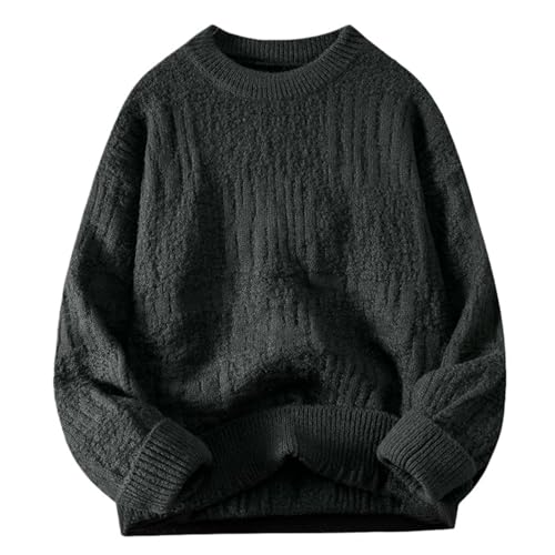 Pull col rond homme style japonais pour un confort ample sans effort
