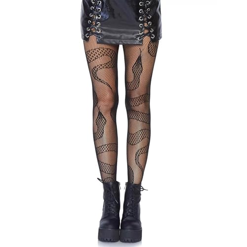 Strumpfhosen Damen Muster,Halloween Schlangen Tattoo Strumpfhose Muster,Gothic Sexy Strumpfhosen Frauen,Sexy Legging Damen,Strumpfhose Schwarz...