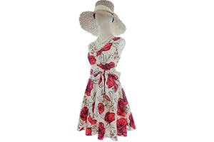 Beige vintage tea party dress sun yellow