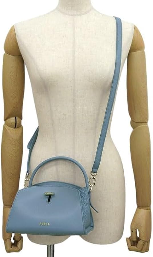 美品✨フルラ　ジェネシー　2way ショルダーバッグ　ターンロック　現行ロゴ　紺 美品✨フルラ ジェネシー 2way ショルダーバッグ ターンロック 現行