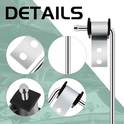 Datanly DATANLY-HANGERS-SD45 4 Pcs Heavy Duty Exhaust Hanger Rod Muffler Hanger Universal Use Exhaust Hanger Removal Tool Bracket Hanger Exhaust System Hanger Automotive Replacement Hangers Bracket thumb #2