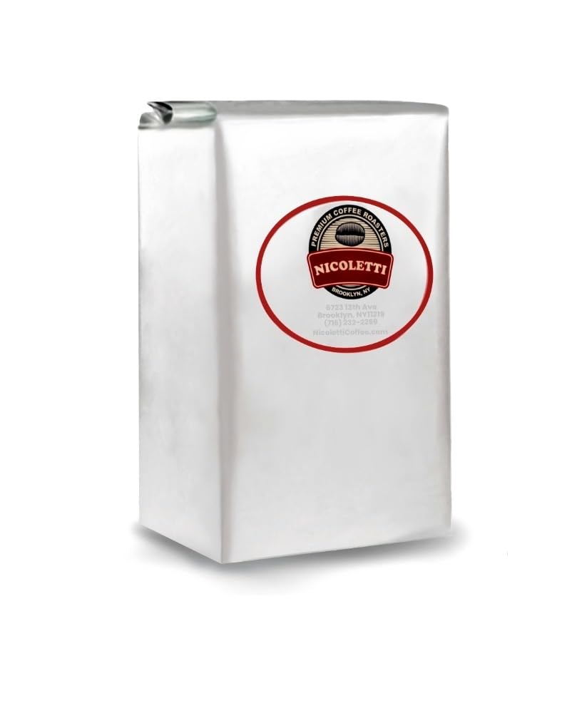 Nicoletti Coffee "Original" Espresso Roast Beans 2.20lb (Made in Brooklyn NY since 1972) Fresh Roasted Espresso with date.