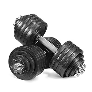 CAPHAUS Adjustable Dumbbells, 20lb, 25lb, 30lb, 52.5lb & 100lb Options, Exercise Fitness Equipment for Home Gym, Muscle Building & Core Fitness