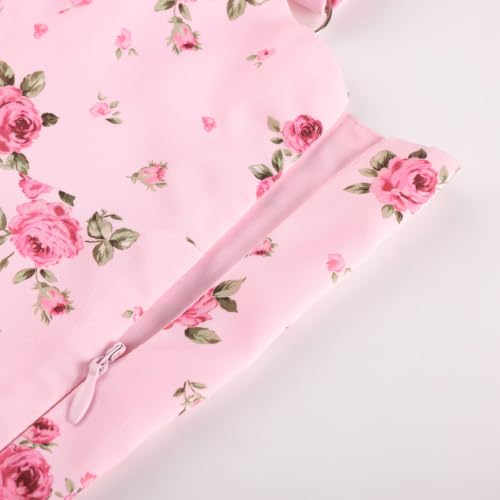 Image of Scarlet Darkness Women's Floral Midi Dress Corset Sundresses 2026 Summer Spring Vacation Milkmaid Dresses