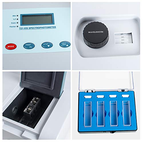 Vinmax A18121801 Vis Spectrophotometer Vinmax 721 Ldc Digital Lab Visible Spectrophotometer 350-1020Nm Lamp Lab Equipment New thumb #6