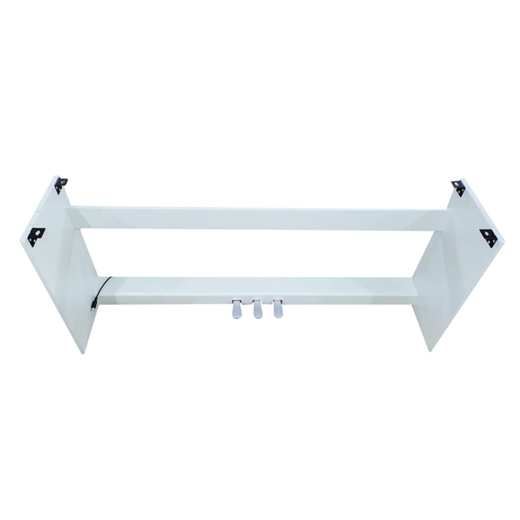 FBT E-CHORD WS10 WHT - Supporto Stand in legno per Pianoforte FBT E-Chord SP10 con pedaliera a 3 leve, Bianco