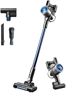 Eureka AK10 Lightweight Cordless Stick Vacuum Cleaner 26KPa,450W Powerful BLDC Motor Wireless Vacuum Cleaner for Multi Flooring Deep Clean, Up to 60 Mins Runtime Detachable Battery with LED Display