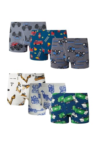 Little Boys'Cotton Boxer Brief Soft Underwear Multipack