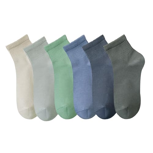 Image of MAGIARTE Womens Mini Crew Ankle Socks Athletic Casual Cotton Socks for Women