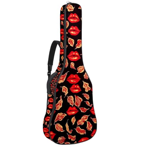 Sac pour guitare acoustique Art Lèvres rouges pour vos sessions urbaines
