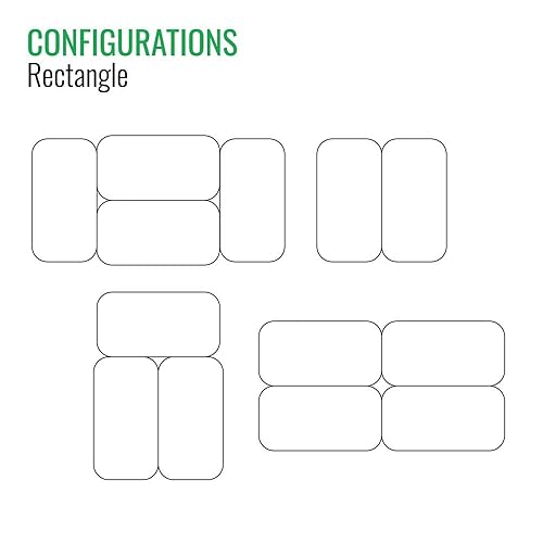 Miniatura 2 de Correll 34"x20" Collaborative Desk, Height Adjustable (25"-35) Rectangular White Dry Erase/Markerboard HPL Top, Green Edge Band, Castors, Modern