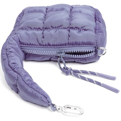 Mini makeup bag, handbag for women, fluffy wrist bag, evening bag, charming lipstick bag, gift accessory bag (Purple) by DOYOGI - Used condition - Image 6