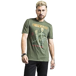 Nirvana Reformant Incesticide Homme T-Shirt Manches Courtes Olive S – Image 3