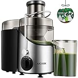 【Por qué elegir Aicook Licuadoras 】Extrae hasta un 26% más de jugo y un 36% más de vitaminas y minerales con respecto a otros exprimidores. Los materiales en contacto con los alimentos están libres de FDA y BPA. Solo necesitará unos segundos para disfrutar de una deliciosa taza de su jugo favorita, sin pulpa ni espuma.