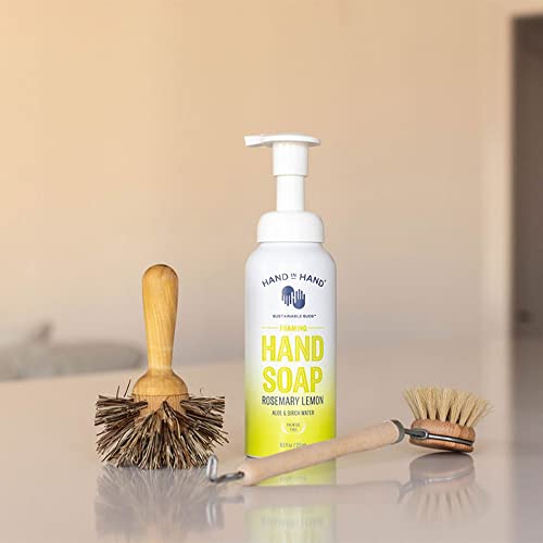 Hand In Hand Nourishing Foaming Hand Soap, 8.5 Oz., Aloe & Birch Water, Rosemary Lemon Scent, 6 Pack #TOP4