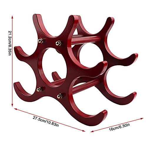 Soporte de madera para vino, 6 botellas, freestanding miniatura 5