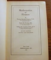 Mathematics of finance, B00085TA8U Book Cover