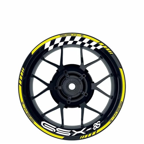 Autocollant roue rayures GSX-8S pour sécuriser les virages et habiller la moto