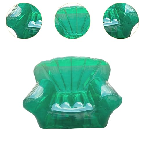 Sofá hinchable de playa y camping para descanso individual en verde 5
