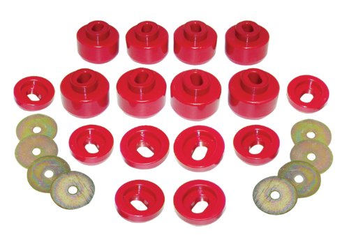 Prothane (7-141) 99-06 Chevy Silverado 2/4wd Body Mounts - Red - Thumbnail 2