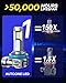 AUTOONE H11 H8 H9 LED Bulbs 40000LM for Car Halogen Fog Light Replacement, 99% Compatibility, Plug-N-Play