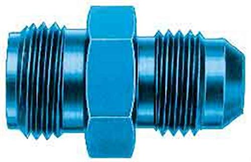 Image of Aeroquip FCM2108 Blue Anodized Aluminum Carburetor Adapter