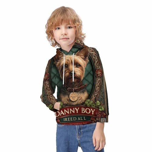 Sweat à capuche pour enfants 12-14 ans pull chaud mi-saison
