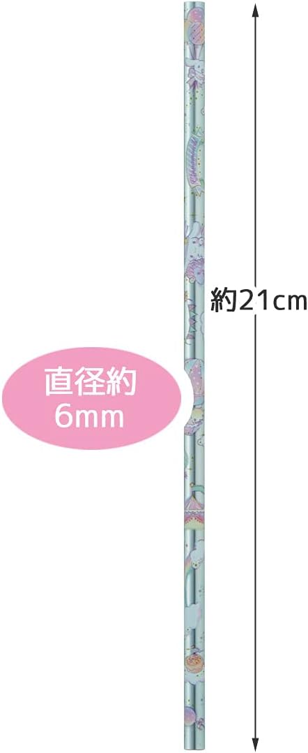 Skater AST1-A Sanrio Straw, Aluminum 8.3 inches (21 cm), 0.2 inches (6 mm), Hello Kitty Happiness Girl