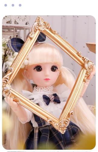 Image of DSR 30 CM Joint Movable Doll for Kids | Sound Playing Toy | Beautiful Frock | Same Color Delivered (M /White Black)