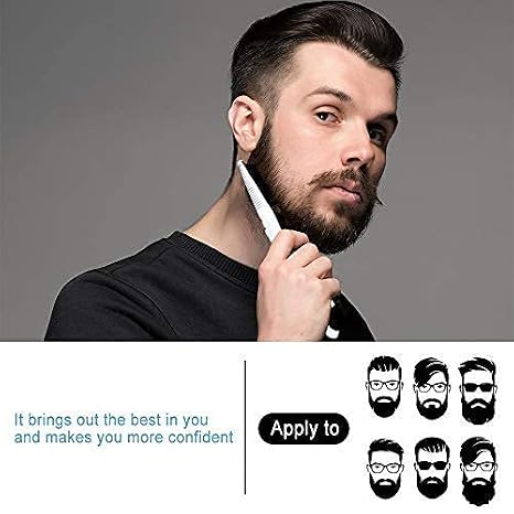 Beard Straightener Comb for Men,Hair Hot Comb,Quick Electric Heated Beard Brush Styler,Travel Portable Styling Comb beard iron, Multifunctional Straightening Brush