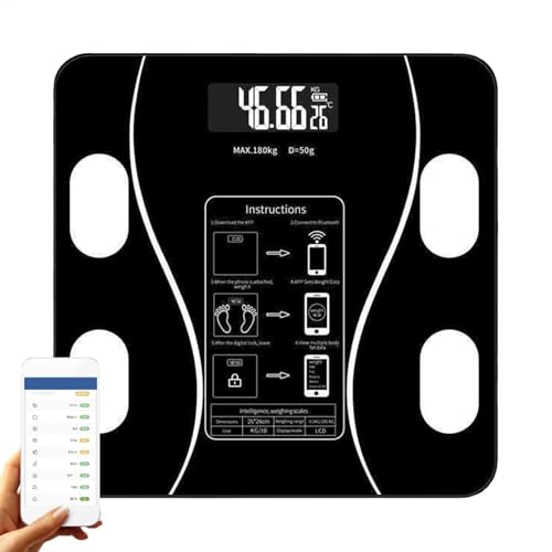 Échelle de graisse corporelle et balance IMC numérique pour suivi fitness à la maison