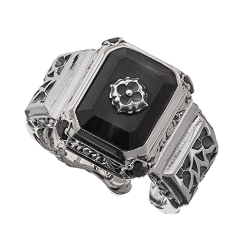 【テレビ朝日系列「ガチ恋粘着獣」 衣装協力商品】[アルテミスクラシック]ArtemisClassic スクエアブルータイガーリング シルバーリング ACR0295 シルバーアクセサリー メンズ ブランド ジュエリー 銀 指輪